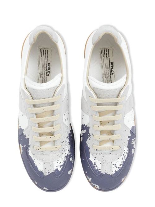 Sneaker in pelle di vitello bianca e multicolore Maison Margiela | S57WS0481P6230H0A65